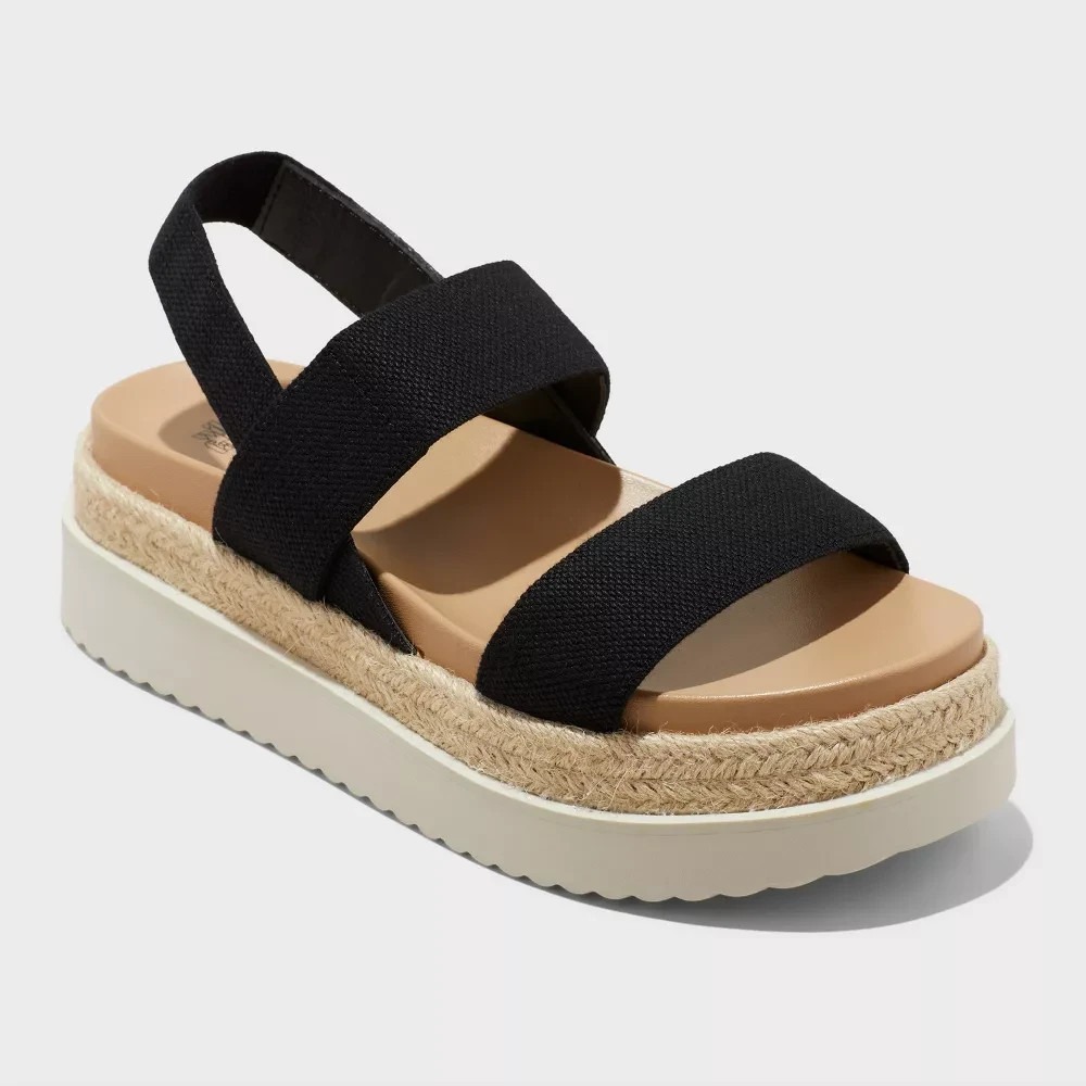 Women's Elliot Platform Sandals by Wild Fable Black Size 9 New With Tags
